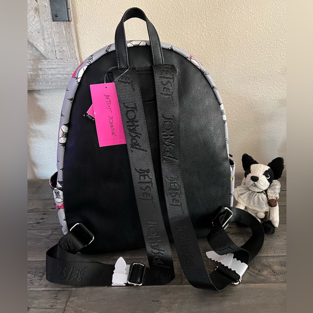 Betsey Johnson French Bulldog Backpack - Picture 4 of 8